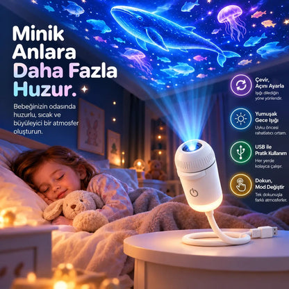 Bebek Projeksiyon Gece Lambası