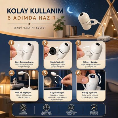 Bebek Projeksiyon Gece Lambası